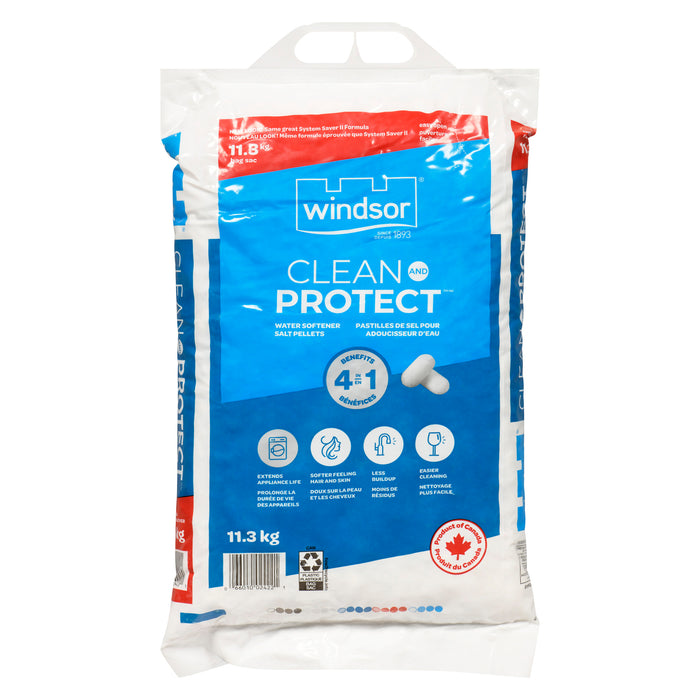 Windsor Clean and Protect Water Softener Salt Pellets, 11.3 kg