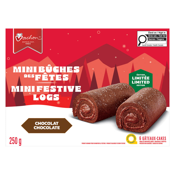 Mini bûches des Fêtes Vachon, emb. de 6