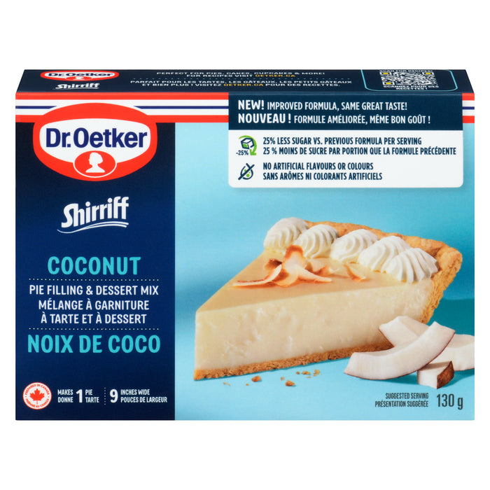 Dr. Oetker Shirriff Coconut Pie Filling & Dessert Mix, 130 g