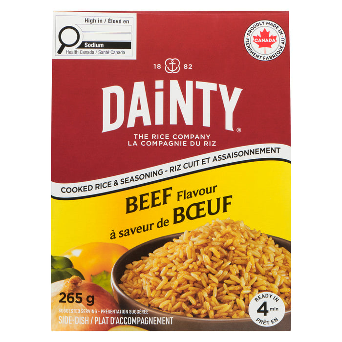Dainty Cooked Rice & Seasoning Beef Flavour, 265 g