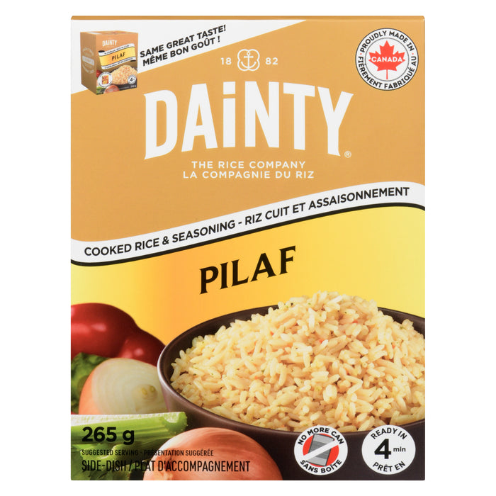 Dainty Riz Cuit et Assaisonnement Pilaf, 265 g