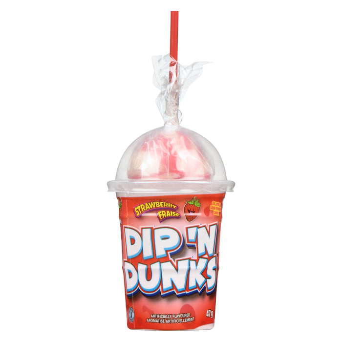 Dip 'n Dunks Suçon et Bonbon en Poudre Sur Fraise, 47 g