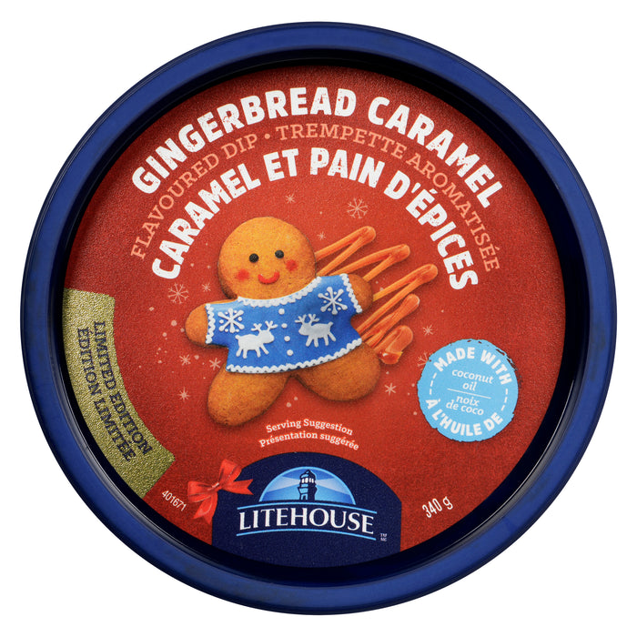 Litehouse Flavoured Dip Gingerbread Caramel Limited Edition 340 g