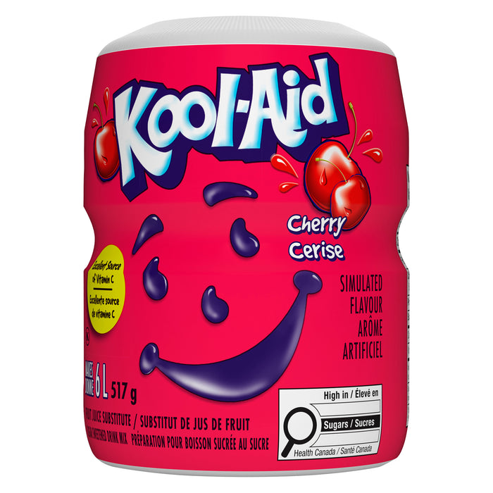 Kool-Aid Cherry Sugar Sweetened Drink Mix, 517 g