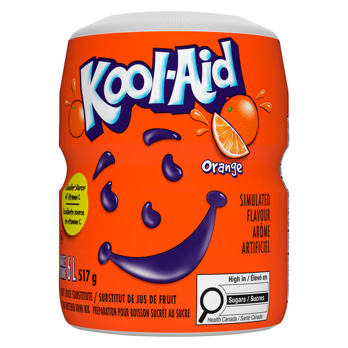 Kool-Aid Orange Sugar Sweetened Drink Mix, 517 g