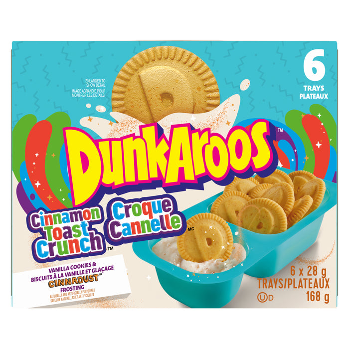 DunkAroos Vanilla Cookies & Cinnadust Frosting Cinnamon Toast Crunch, 6-Pack