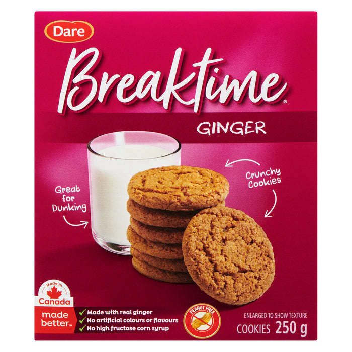 Biscuits croquants au gingembre Dare Breaktime, 250 g
