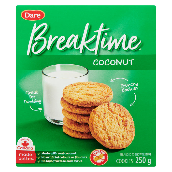 Dare Breaktime Coconut Cookies, 250 g