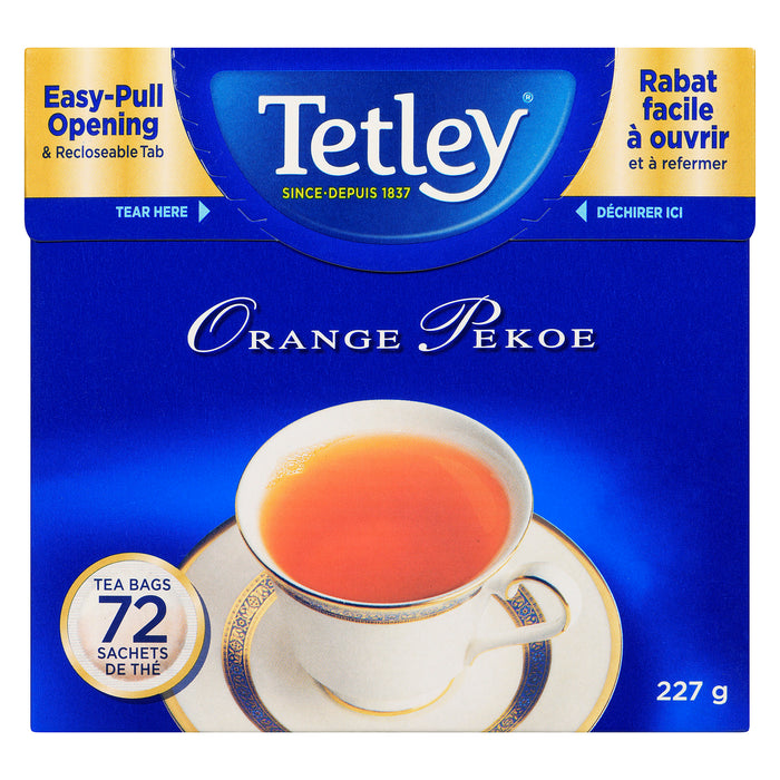 Thé Tetley Orange Pekoe, emb. de 72