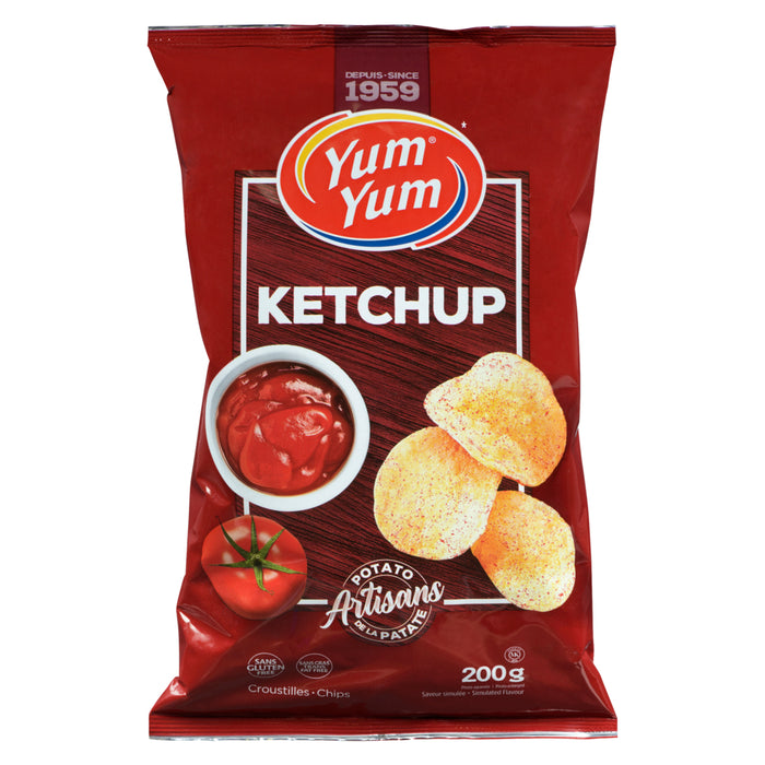 Yum Yum Croustilles Ketchup, 200 g