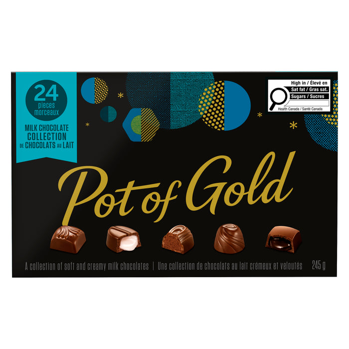 Boîte de chocolats au lait Pot of Gold, 245 g