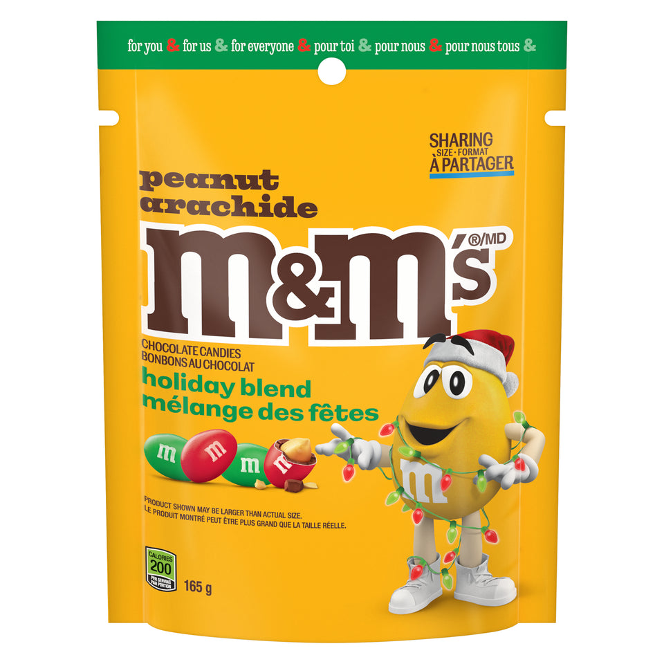 M&M's Chocolate Peanut Candies, Holiday Blend, 165 g – Giant Tiger