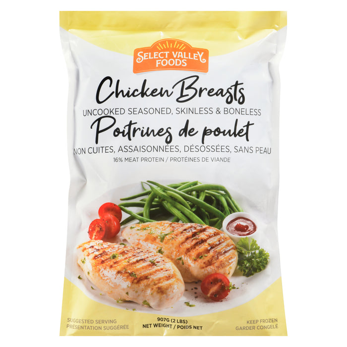 Poitrine de poulet désossée et sans peau, 907 g