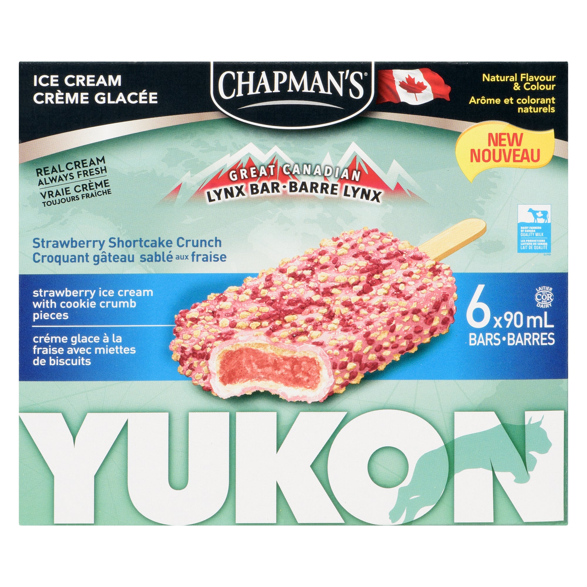 Chapman's Yukon Ice Cream Strawberry Shortcake Crunch, 6Pack Giant Tiger