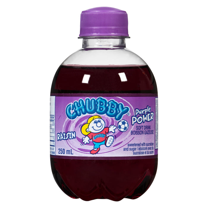 Boisson gazeuse Chubby Purple Power, 250 ml