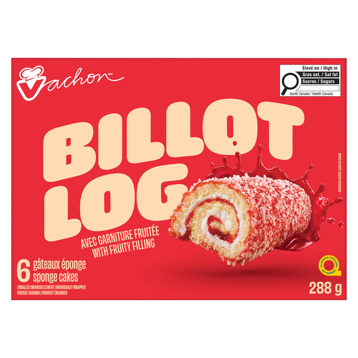 Vachon Billot Log Jelly, 6-Pack, 288 g