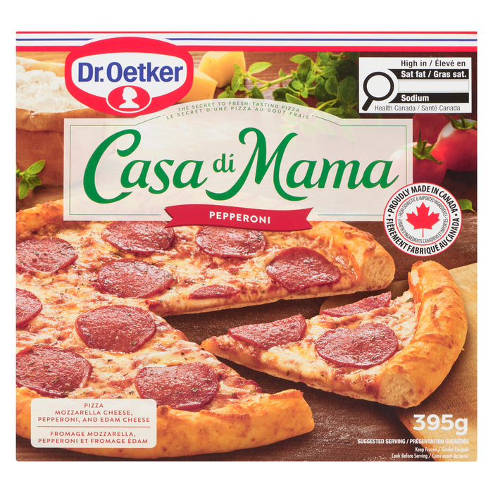 Dr. Oetker Casa di Mama Pizza Pepperoni, 395 g