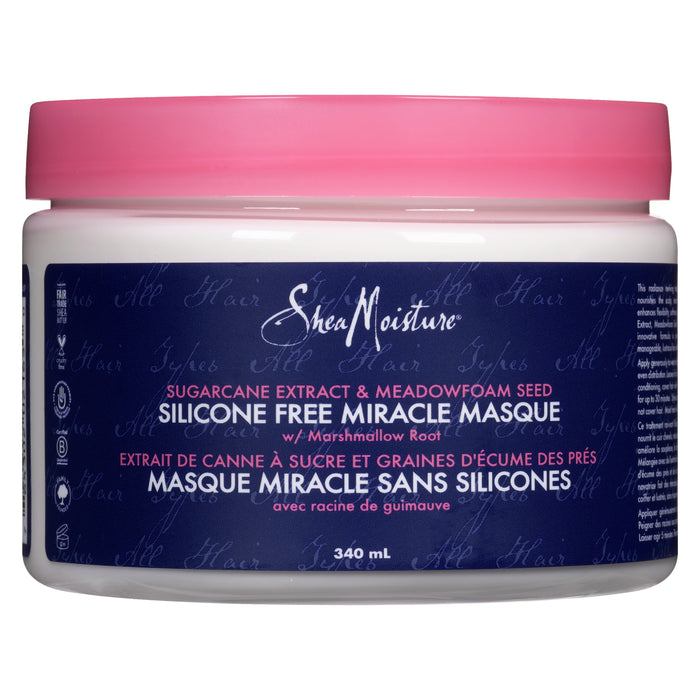 Masque miracle sans silicone Shea Moisture, 340 ml