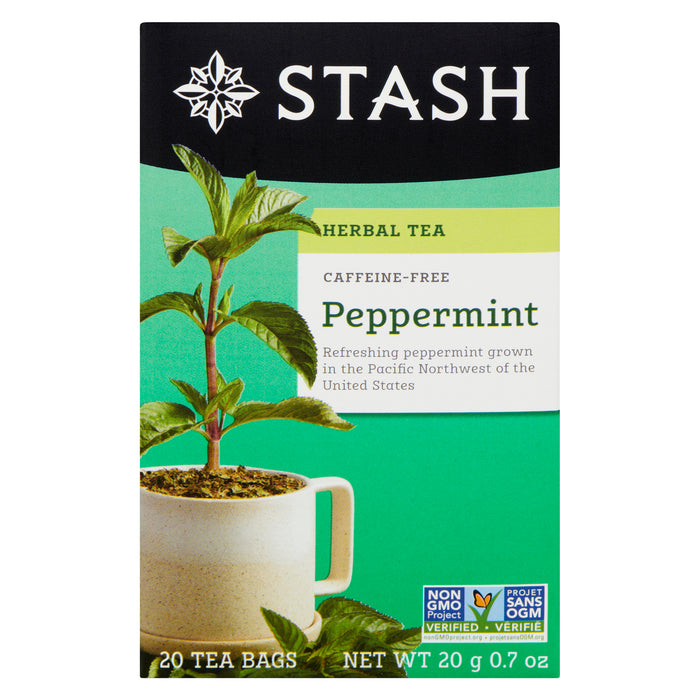Stash Herbal Peppermint Tea, 20-Tea bags