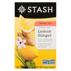 Stash Lemon Ginger Herbal Tea, 20-Tea Bags