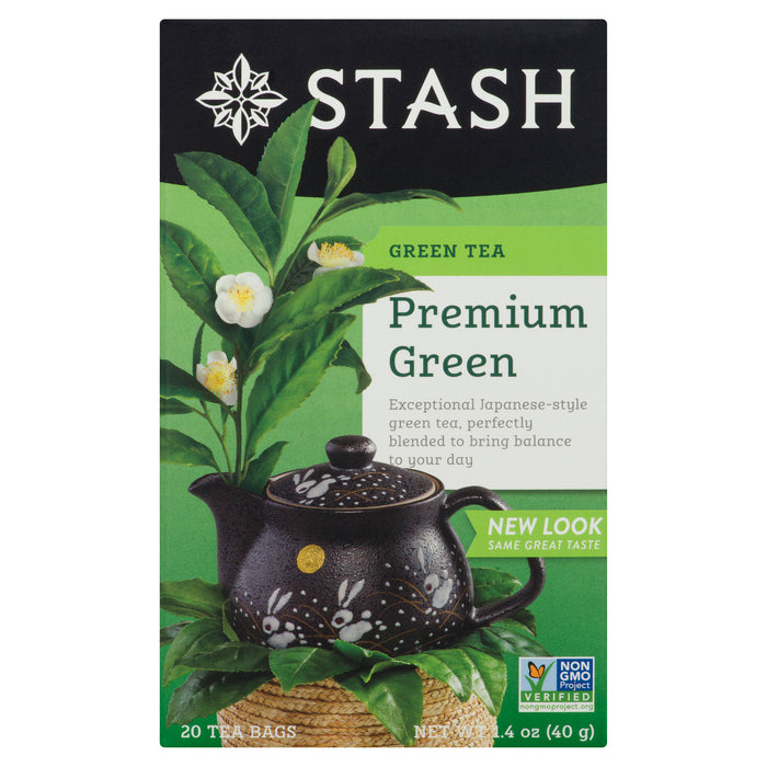Thé vert de qualité supérieure Stash, 20 sachets