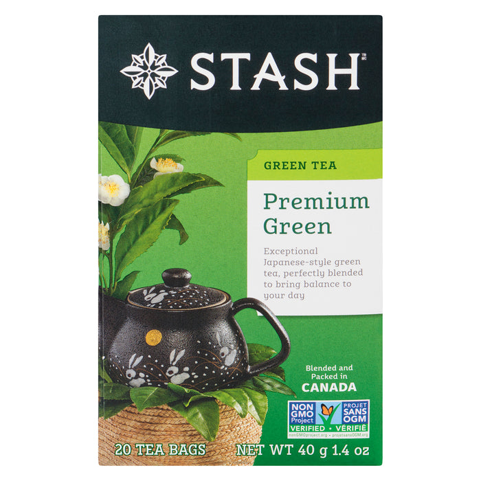 Stash Green Tea Premium, 20-Tea bags