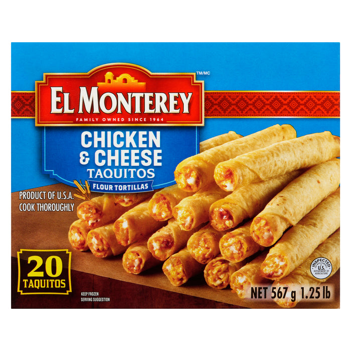 Taquitos au poulet et au fromage El Monterey, emb. de 20, 567 g