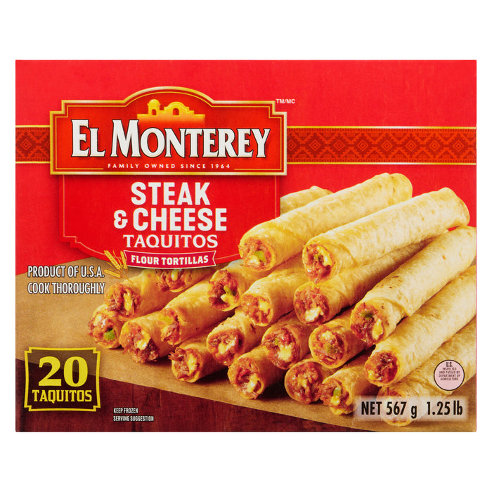 El Monterey Steak & Cheese Taquitos, 20-Pack, 567 g