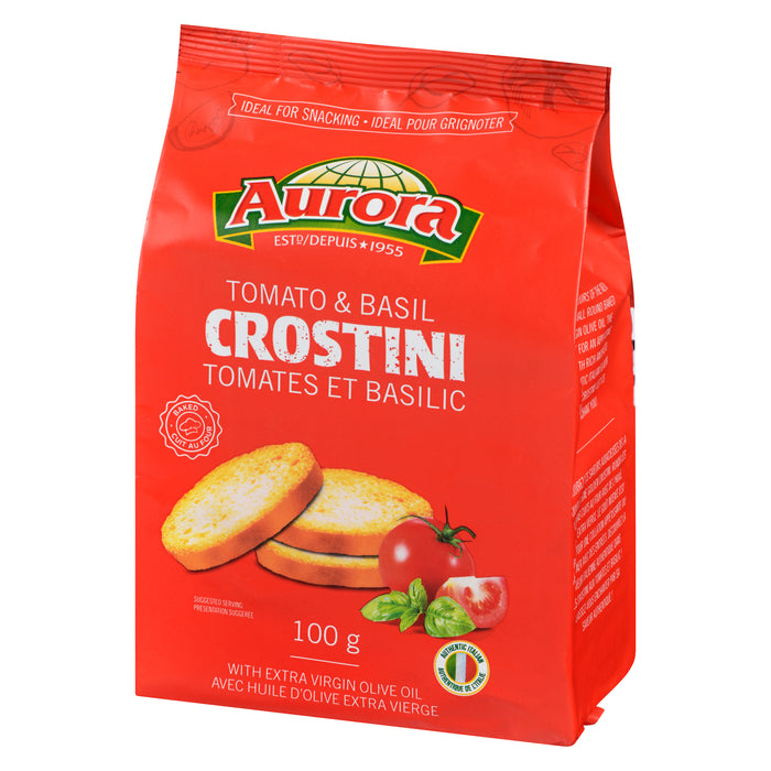 Crostini tomates et basilic Aurora, 100 g