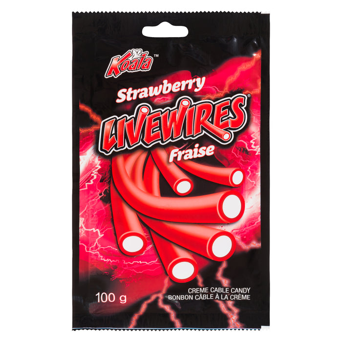 Koala Bonbon cable à la crème, fraise, 100 g