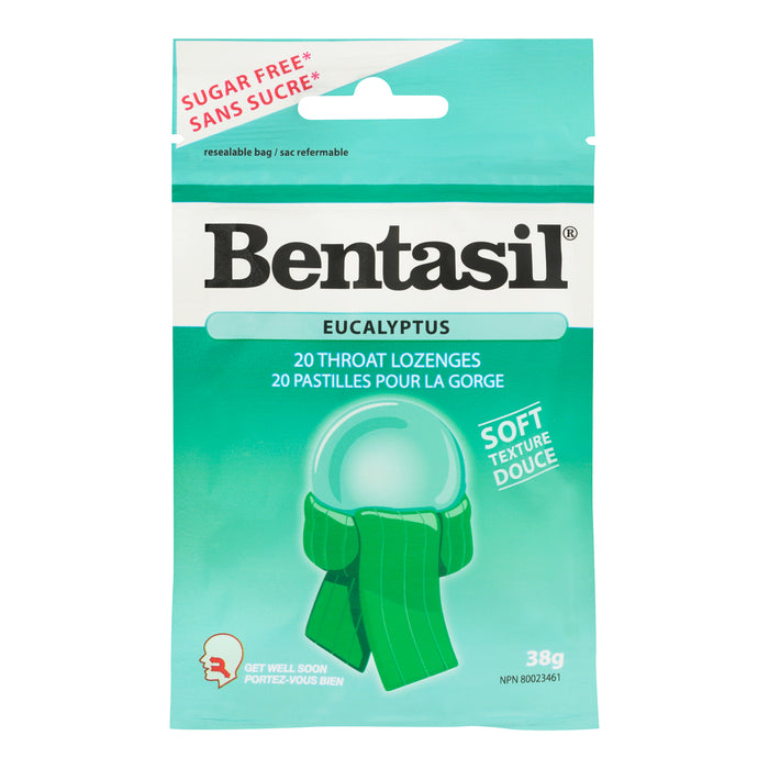 Bentasil Lozenges, Eucalyptus, 20-Pack
