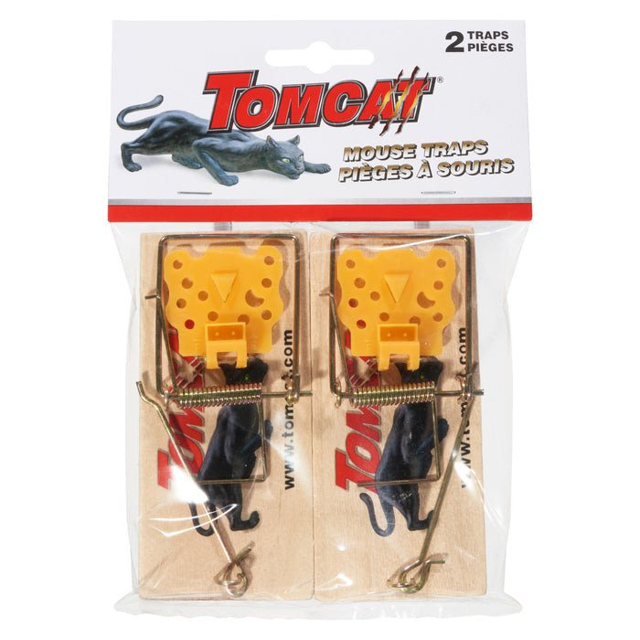 Tomcat Wooden Mouse Traps, 2-Pack
