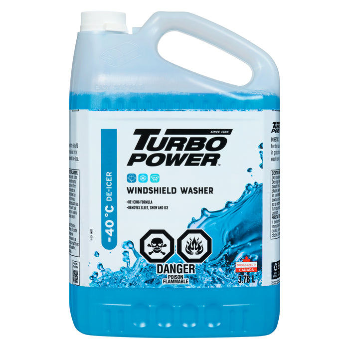 Turbo Power Toutes Saisons Lave-Glace, 3,78 L