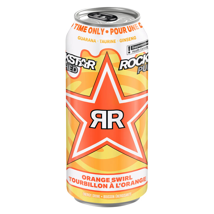 Rockstar Punched Boisson Énergisante Tourbillon à l'Orange, 473 ml