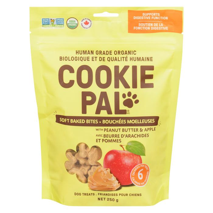 COOKIE PAL Friandises pour chiens au beurre de cacahuète et pommes, 250 g