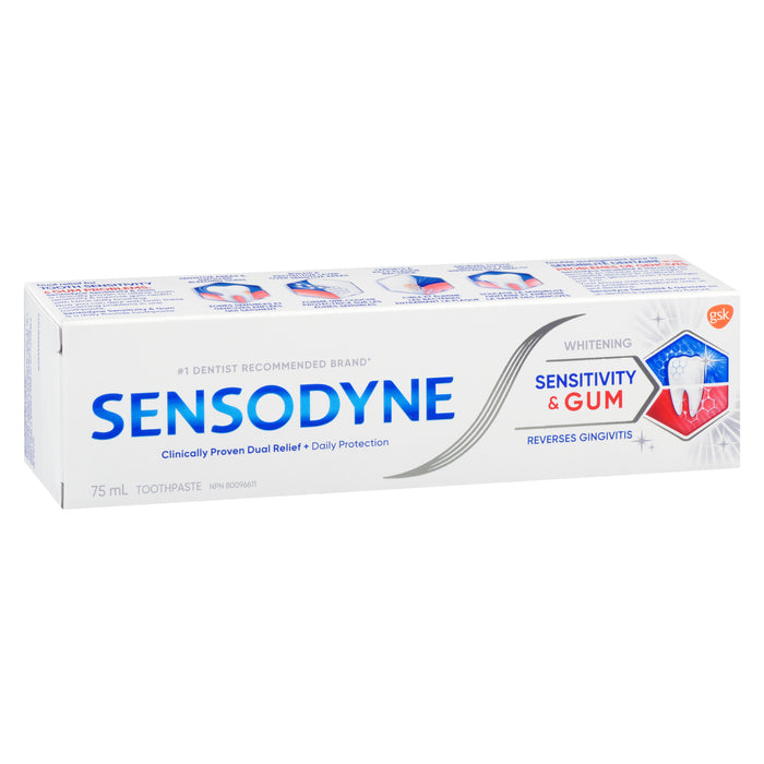 Sensodyne Toothpaste Sensitivity & Gum Whitening, 75 ml