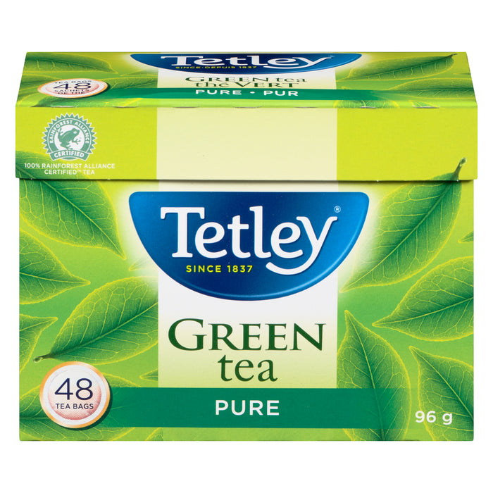 Tetley Thé Vert Pur 48 Sachets de Thé 96 g