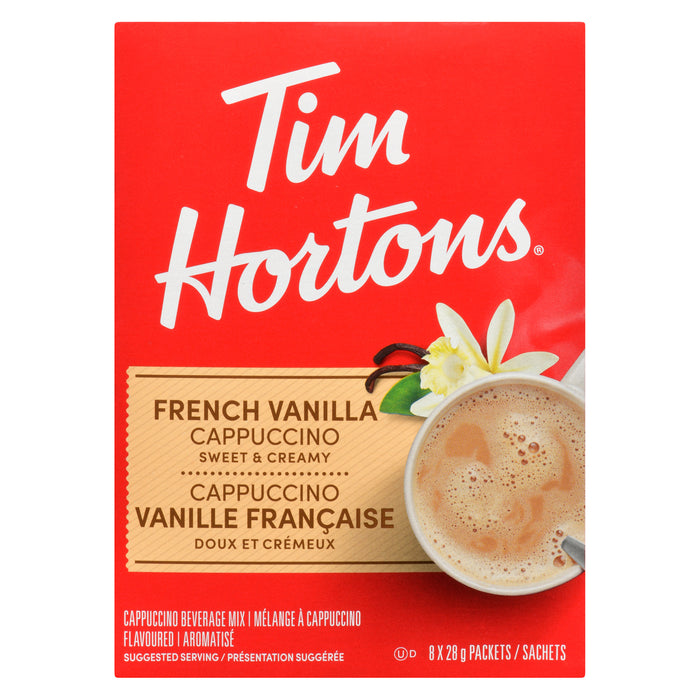 Tim Hortons Mélange à Cappuccino Vanille Française, emb. de 8, 28 g