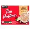 Tim Hortons French Vanilla Cappuccino Sweet & Creamy, 10 K-Cup Pods, 148 g
