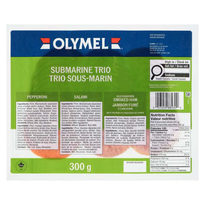 Olymel Trio Sous-Marin, 300 g