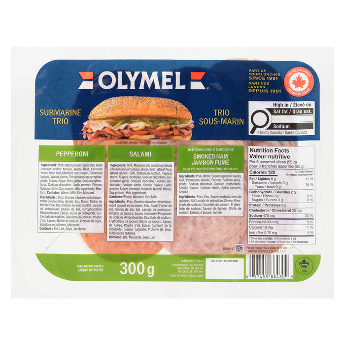 Olymel Trio Sous-Marin, 300 g