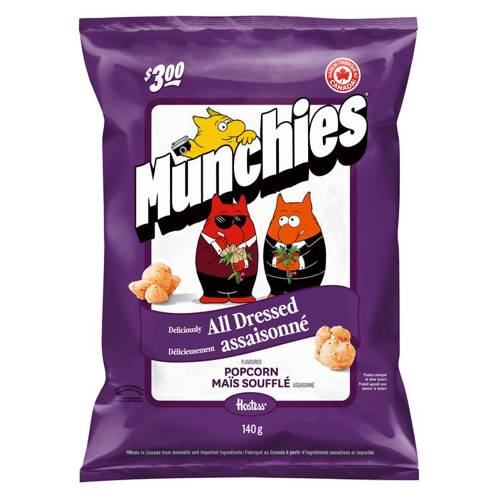 Maïs soufflé Munchies Délicieusement assaisonné, 140 g
