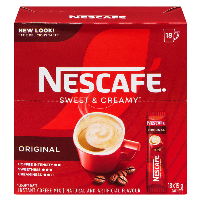 Nescafé Crémeux et sucré Original, 18-Paq