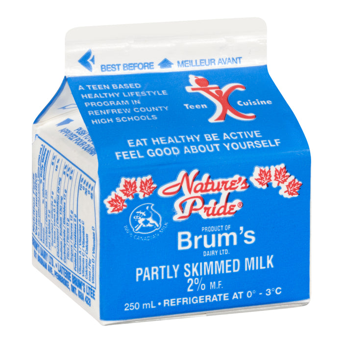 Brum's Dairy Partly Skimmed 2% Milk, 250-ml
