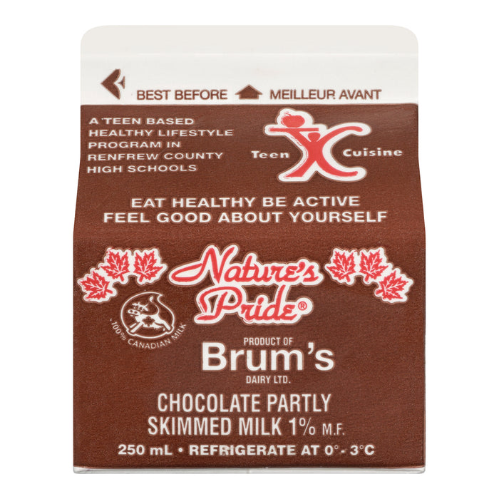 Brum's Dairy 1% Chocolate Milk, 250-ml