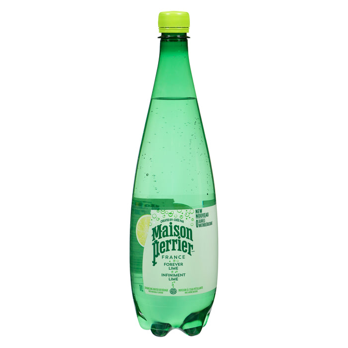 Perrier Sparkling Water, Forever Lime, 1-L