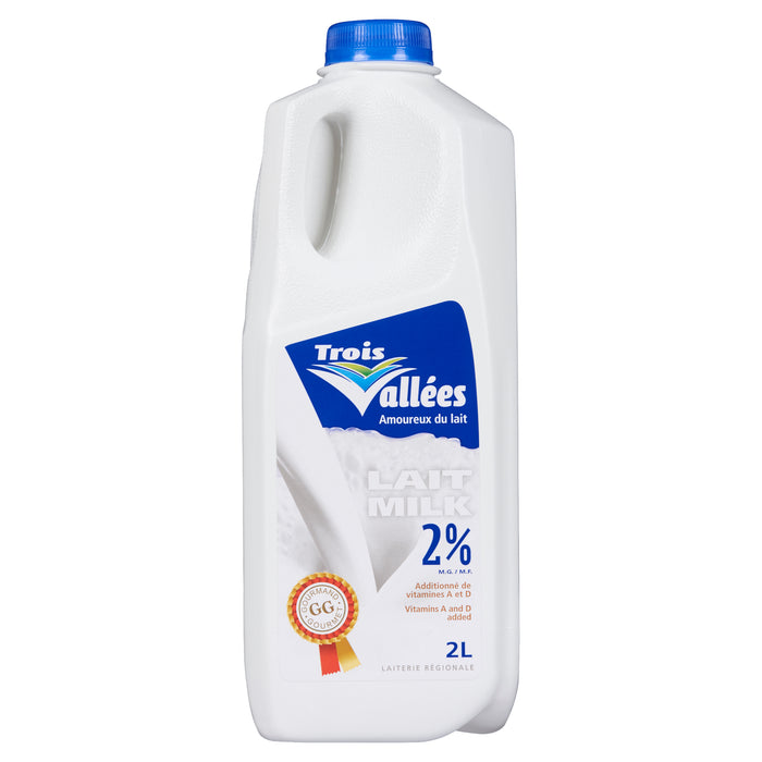 Trois Vallées Lait 2% M.G., 2 L