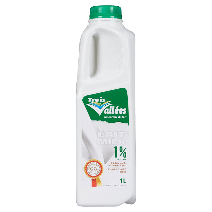 Trois Vallées Milk 1% M.F., 1-L