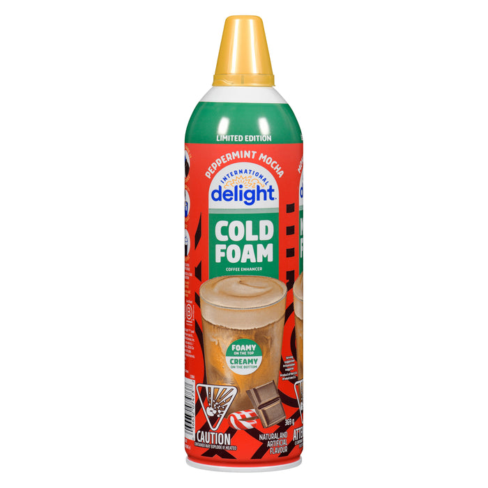 International Delight Rehausseur de Café Moka à la Menthe Mousse Froide, Édition Limitée, 369 g
