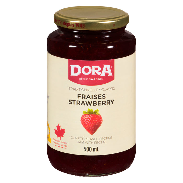 Dora Confiture avec Pectine Traditionnelle Fraises, 500 ml